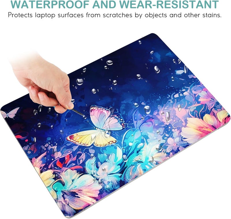 DINKY Laptop Skin Sticker Decal, 12" 13" 13.3" 14" 15" 15.4" 15.6 inch Laptop Universal Reusable Vinyl Skin Stickers Cover Art Decal Notebook PC Personalized Protector-Butterflies - Image 4